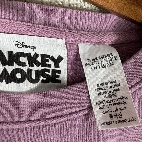 Disney Mickey Mouse Genuine Mousewear Crew Sweatshirt Womens Medium Pullover - Picture 5 of 10